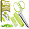 Herb Scissors with 5 Blades and Cover Stainless Steel Herb Cutter with