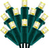 200 Count Warm White Wide Angle LED Christmas Lights, 66 ft Green Wire, UL Certified Holiday String Light Set