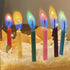 Birthday Cake Candles, Happy Birthday Colorful Candles with Holders Included (24 pcs)