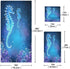 Sets,Dreamy 3-Piece 1 1 1 Set 3 ALAZA Towel Bathroom Glowing Seahorse Towels Bath Towel Washcloth Hand Towel, Bath