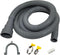 Washing Machine Drain Hose, Drain Extension Kit with White Extension, Two Hose Clamps, U-Shaped Fixed Hook (6.5FT)
