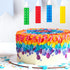 BBTO 16 Pcs Building Block Candles, Brick Birthday Cake Topper Sparkler Novelty Decor for Construction Party