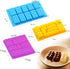 Mivofun 3 Pcs Building Block Moulds, Silicone Molds for Ice Cube Candy, 12 Shapes for Children Baking