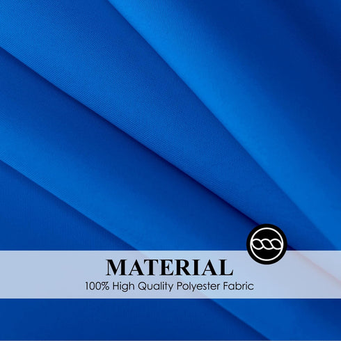 90x132 Inch 2 Pack 6ft 8ft Rectangle Tablecloths Royal Blue Tablecloth for Washable Decorative Linen Polyester Table