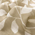 Treatmentex Leaf Tier Curtains for Kitchen, 24" Short Bathroom Window Curtains, Print White and Taupe, 2 Panels
