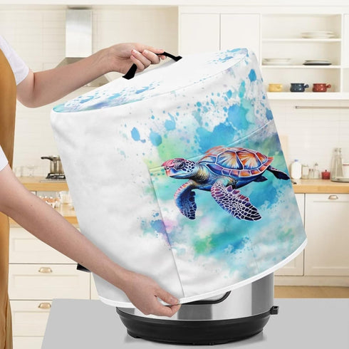 Sea Turtle Dust Cover for Instant Pot 6-8 Quart Appliance Covers Insulated Pressure Cooker Cover with Pockets for Kitchen Appliance Accessories (Small)