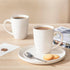 Set 6, 16 Oz vancasso White Ceramic Coffee Mug of Tea Cups with Handle for Latte, Tea, Cappuccino, Milk, Cocoa