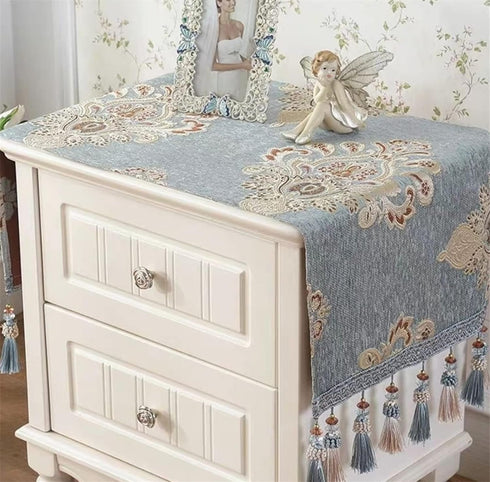 Simple Bedside Table Dust Cover Cover Cloth Towel Cushion Fabric Modern Universal Bedroom Cabinet Tablecloth Cushion