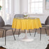 sancua 60 Inch Round Tablecloth - Water Resistant, Washable Polyester Table Cover for Dining, Buffet, Camping, Yellow