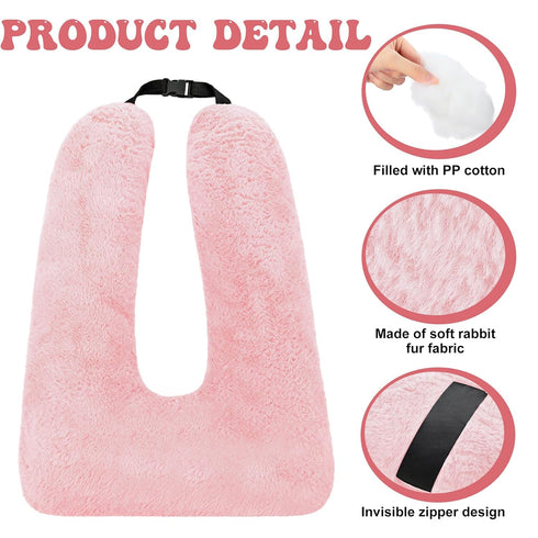 2 Hoteam Pcs Travel Pillow Car Sleeping Kid Neck U Shaped for The Back Seat Adults Children Head and Body Support Long