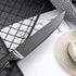 4-Piece Serrated Black Steak Knife Set, Stainless Steel Cutlery for Home, Restaurant, Hotel, 22cm