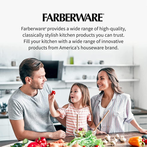 Farberware Plastic Cutting Board with Aqua Nonslip Edges, Stylish Marble Pattern, 11x14-Inch