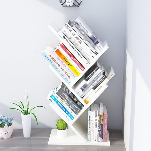 Godferyxin Bookshelf, 5-Tier Book Storage Organizer Shelves, Floor Standing Bookcase for Office Home School Display