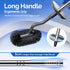 Set: 304 2 Pack HAMITOR Toilet Brush and Holder Stainless Steel Rustproof Toilet Scrubber with Under Rim Deep Cleaning