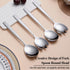 Salad Server Set, 4 Pieces Stainless Steel Salad Serving Set, Salad Spoon, Fork, Dishwasher Safe