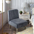 2 Armless Armless Leorate Pcs Velvet Chair Slipcover, High Stretch Slipper Chair Cover, Removable & Washable Accent