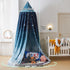 THREENTDAY Bed Canopy for Kids, Printed Hanging Canopy for Baby Brib Kids Bed Room Decor Reading Nook Indoor Outdoor