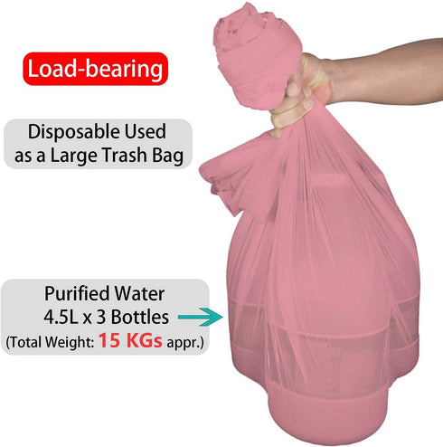 Pink Plastic Tablecloths 2 Pack - Disposable 84 Inch Circle Table Covers for BBQ, Birthday, Wedding, 6 ft Round Use