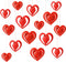 15 Pieces Valentine's Day 3D Heart Hanging Decorations - Red Hearts Hanging Ornaments with Ribbons for Party Supplies