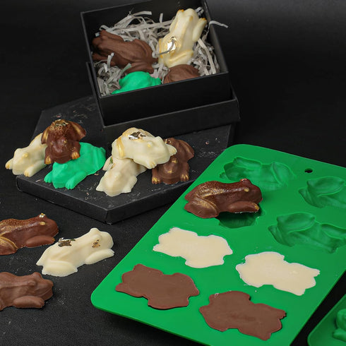 2 Pack Webake Chocolate Frog Candy Mold Silicone Molds For Passover Frog Jello, Keto Fat Bombs, Crayons, Gelatin, Cake