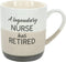 A Legendary Nurse Has Retired, 15oz Speckled Stoneware Coffee Cup Mug