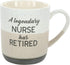 A Legendary Nurse Has Retired, 15oz Speckled Stoneware Coffee Cup Mug