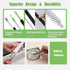 3-Piece Set, Upgraded Cleaning Brush Kit - Flexible Drain Brush, Crevice Brush with Nie, Ideal for Kitchen, Bathroom