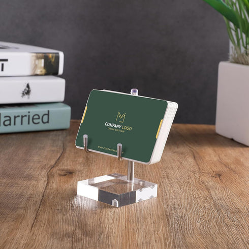 Sibba Adjustable Plate Stands for Display, Metal Arms, Clear Acrylic Base, Small Holder for Photos, Books, Home Décor