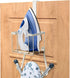Over The Door/Wall Mount Ironing Board Hanger, White, Laundry Room Storage Holder for Iron and Board