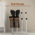 Tigerden 4 Closet, Free Standing Shoe Racks, Tall Black Metal Boot Rack Organizer for Pairs, Knee-High Boot Storage