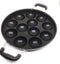 G&D Stainless Steel 12 Pit Appam Maker, Nonstick Paniyaram Pan with Lid, Appam Patra, Takoyaki Pan, Aebleskiver