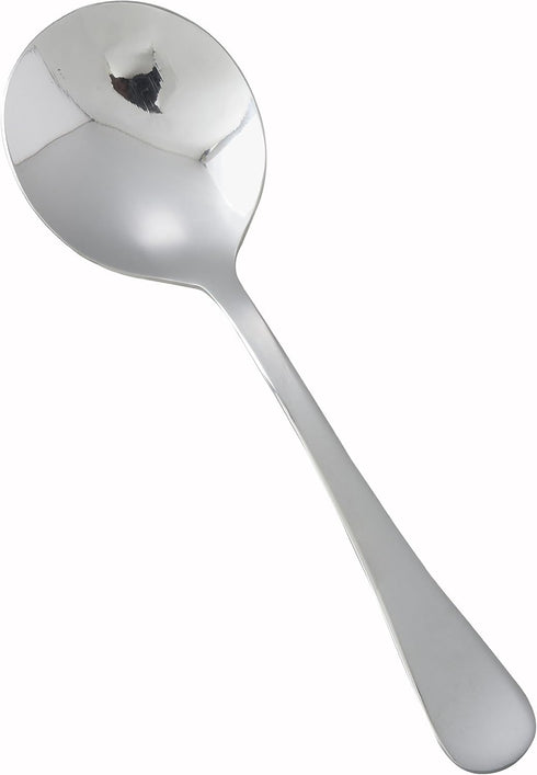 Winco 12-Piece Elite Bouillon Spoon Set, 18-0 Stainless Steel,Silver
