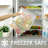 24 Pack Dishwasher Safe Reusable Bags, Silicone Leakproof Freezer Bags for Food Storage and Home Organization