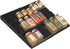 mDesign Expandable Plastic Deluxe Spice Rack, 3 Tier Slanted Drawer Organizer for Kitchen Cabinets