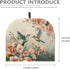 Hummingbird Flower Print Tea Cozy, Insulated Teapot Dust Cover, Durable Tea Kettle Protector for Home Decor