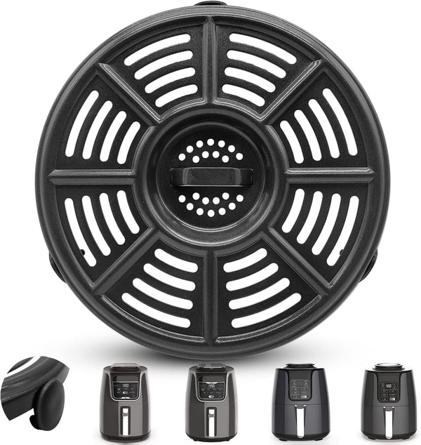 GXF Air Fryer Grill Pan for Ninja 4 QT AF101, 5.5 Quart AF161, Non-Stick Round Grill Plate, Dishwasher Safe