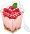 TOFLEN 50 Pack 5 oz Plastic Dessert Cups with High Lids for
