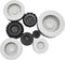 Set of 4Pcs 3D Round Tire Fondant Silicone Mold for Cake Decorating and Chocolate Making