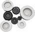 Set of 4Pcs 3D Round Tire Fondant Silicone Mold for Cake Decorating and Chocolate Making