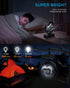 Portable Camping Fan with LED Lights, Small Tent Fan, 40 Working Hours Rechargeable USB Battery Fan for Travel &