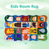 Ythropon Playroom,3x5 Kids Rugs for Feet Upgrade Ultra Non Slip Area Rug, Washable Play Mat Rug Cute Animal Carpet