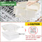 Divided Serving Tray with Lid and Handle - Portable Snack Container, Multi Compartment Clear Veggie Tray