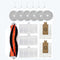 Replacement Parts for Lydsto W Robot Vacuum Cleaner, 1 Main Brush, 3 Filters, 6 Side Brushes, 2 Dust Bags