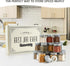 Homazing Set 24 of Hexagon Glass Spice Jars with Shaker Lids and Labels for Refrigerator, Kitchen, RV Travel Trailer