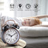 Loud Alarm for Deep Sleepers, 4'' Retro Twin Bell Alarm Clock with Backlight for Bedroom and Home Decoration (Retro