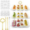 3 Tier Easter Ceramic Deviled Egg Platter 36 Hole Square Deviled Egg