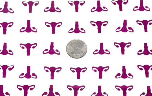 ROFLmart Metallic Pink Uterus Confetti for Party Decoration (1)