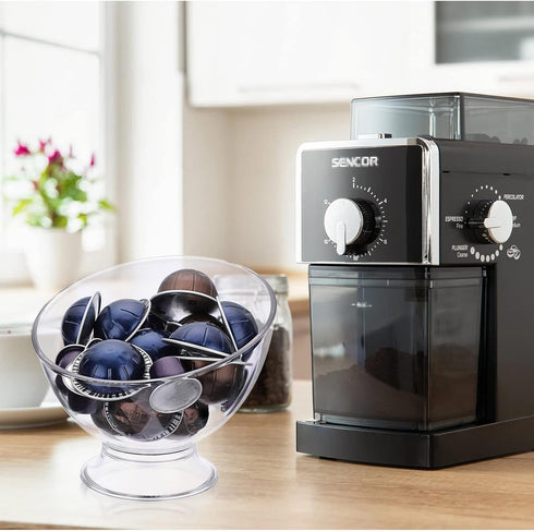 ELLDOO Clear Coffee Pod Holder, Plastic K Cup Holder, Capsule Organizer for Counter, Coffee Bar, Kitchen, Breakroom