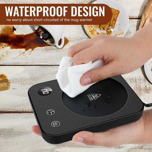 Warmer,3-Temp Settings Mug Coffee Mug Warmer,Automatic Shut Off Coffee Warmer,Mug Warmer for Desk with Anti-Scalding
