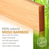 Large Bamboo Drawer Organizer - Expandable Kitchen Drawer Dividers (17" - 21.5") - 6 Pack Adjustable Separators